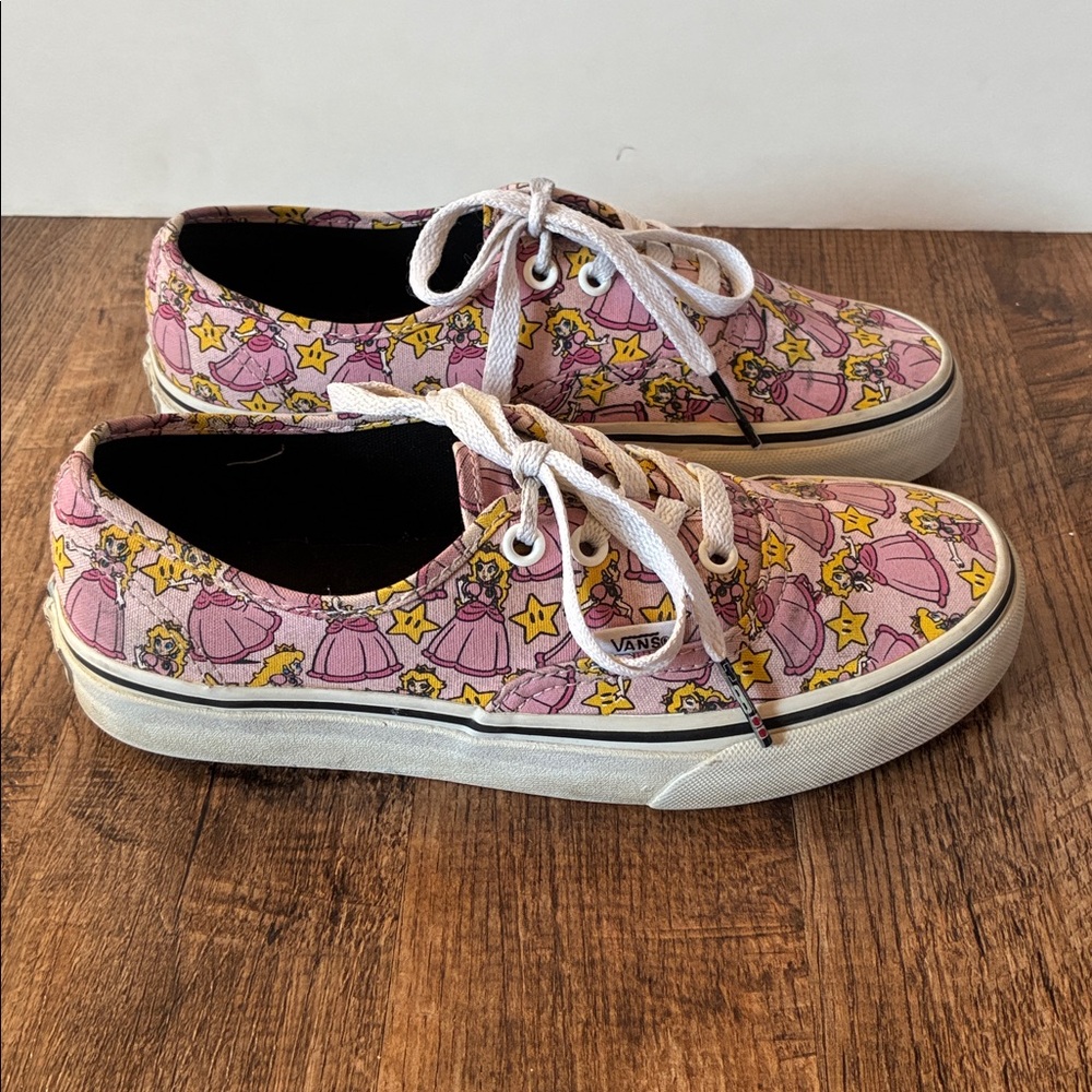 Mario Kart Princess Peach Vans Shoes